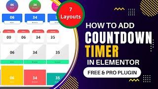 Elementor Countdown timer widget | Pro and Free plugin