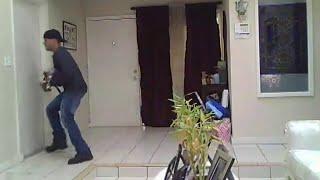 Surveillance video captures burglar inside Cooper City home