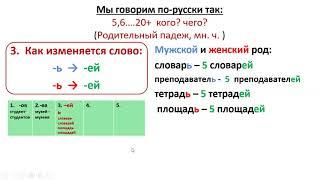 Сколько? падеж 2 множественное число. Русский язык. How many/ much? Russian Genitive case (plural)