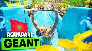 PARC AQUATIQUE GÉANT AU MAROC EN FAMILLE  ( MÉGA toboggan  )