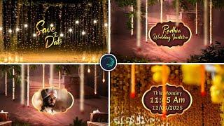 3D Wedding invitation professional video editing in Alight Motion Instagram trending video editing