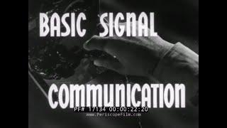 1941 U.S. ARMY SIGNAL CORPS   " BASIC SIGNAL COMMUNICATION "  FIELD TELEPHONE SYSTEM SETUP 17134