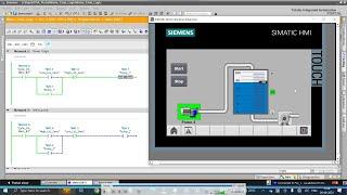 Water tank level logic through PLC and HMI. TIA Portal. #siemens #tiaportal #viralvideo #automation