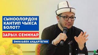 Эмильбек Андартегин: Сыноолордон кантип чыкса болот?