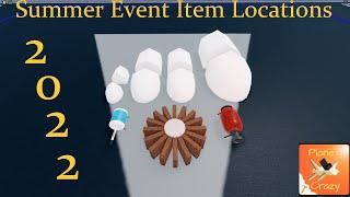 All Summer Event Item Locations (2022) - Roblox Plane Crazy