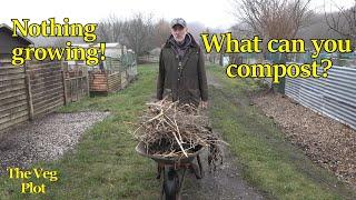 What can you compost when nothing is growing ? #composting