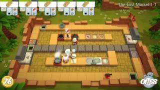 Overcooked The Lost Morsel, 1-1, 3 Stars, 2 Players