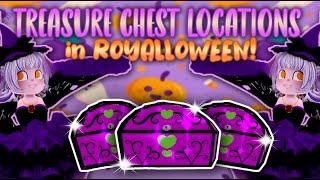 ALL Treasure Chest Locations in Royale High Halloween Update ( Royalloween )【 Roblox 】