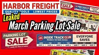 Harbor Freight March Parking Lot Sale Leaked Early Access Edition