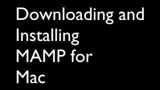 Setting up MAMP for Mac - Video 2 of 3