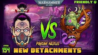 NEW DETACHMENTS! Aeldari vs Chaos Daemons: A Warhammer 40k Battle Report | 10th Edition 2000pts