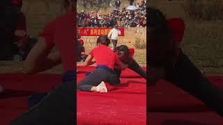 Girl vs Girl tough freestyle Traditional wrestling match