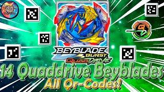 All QUADDRIVE Beyblades Qr-CODES | Все Qr-КОДЫ Бейблэйдов QUADDRIVE - Beyblade Burst Quaddrive