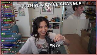 Fuslie's deep voice scares Hjune