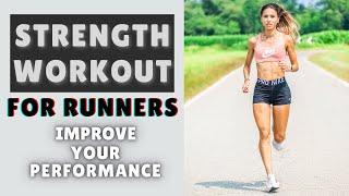 10 min STRENGTH WORKOUT for RUNNERS - Improve your running at home | THE FASHION JOGGER