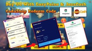 How to buy pubg uc With easypaisa and jazzcash | Pubg uc buy from codashop | pubg uc redeem code