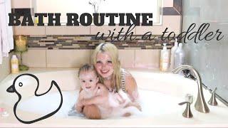 TEEN MOM BATH ROUTINE WITH A TODDLER! (CO-BATHING)