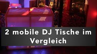 2 mobile DJ Tische im Vergleich