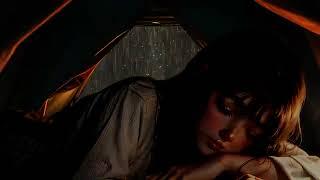 YOUNG GIRL SOLO CAMPING in the HEAVY RAIN - RELAXING in COZY TENT with SOUND OF RAIN ASMR #DAY75