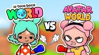 BATTLE!!  TOCA BOCA WORLD Vs AVATAR WORLD | Toca Boca VS Pazu Games