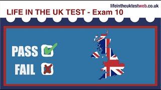  Life in the UK Test 2024 - EXAM 10 UPDATED - British Citizenship practice tests 