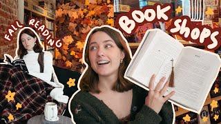 ultimate fall book video  book shopping, fall tbr & cinnamon rolls