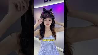 This helmet comes with three lenses, it is cool and breathable without pressing on head, #youtube