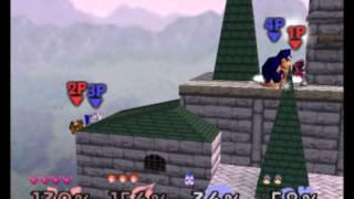 Super Smash Brothers 64 Matches #121 Doubles  ( CF, Samus vs Jigglypuff, DK)