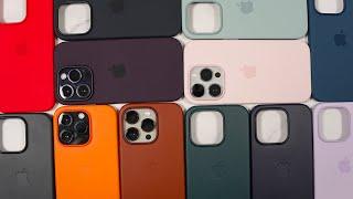 Every iPhone 14 Silicone & Leather Cases on All iPhone 14 Pro Colors!