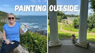 What's in My Tiny Plein Air Kit? 1K Subscriber Celebration Painting in Cornwall!