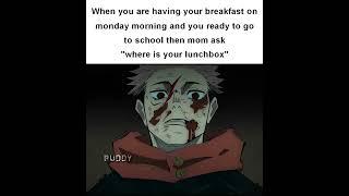 "having your breakfast"#shorts #anime #fyp #jujutsukaisen #viral #trending #itadori #yuji