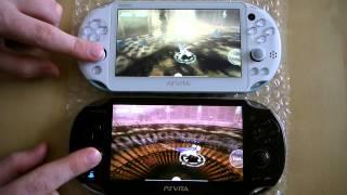 Vita 2000 LCD screen vs. Vita 1000 OLED screen comparison - using Malicious Rebirth, Mega Man 2, UI