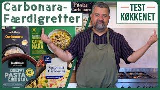 Carbonara smagstest | m. svampevand og skinketern?