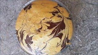 Easy double flavoured marbled cake - كيك بنكهتين سهل التحضير