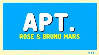 ROSÉ & Bruno Mars - APT. (Lyrics Terjemahan)| Trending Song Viral Tiktok