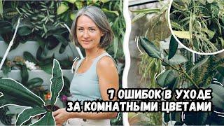 Проблемы с комнатными цветами - 7 самых частых ошибок | Секреты в уходе за комнатными растениями