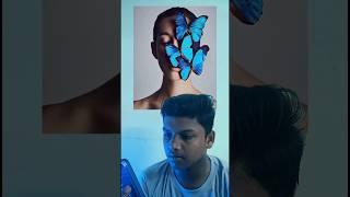 Creative butterfly portrait edit #picsartediting #fypage #photoeditingtutorial