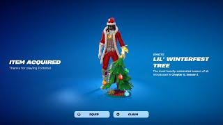 How To Lil Winterfest Tree Emote NOW In Fortnite! (Get Emote) Now Lil Winterfest Tree!