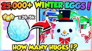 ️OPENING 25,000+ WINTER EGGS in PETS GO!! (Roblox)