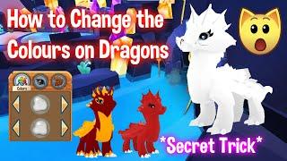 How to CHANGE The COLORS on DRAGONS in Animal Jam | Secret Trick