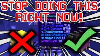 STOP MAKING THESE MISTAKES NOW! - Hypixel Skyblock