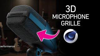 Cinema4D - 3D Microphone Grille Tutorial