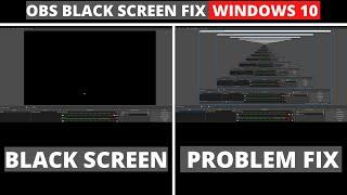 OBS Black Screen Fix Windows 10 Hindi