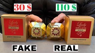 Fake vs Real Paco Rabanne Lady Million Royal Perfume