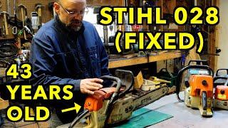 Fixing An Antique Chainsaw.  Stihl 028 Wood Boss.