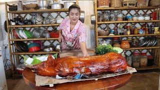 Mommy Sreypov: Happy dinner of countryside life - Family food cooking