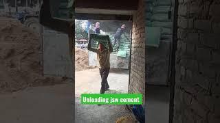 jsw cement unloading..