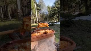 Amazing Lasagna in the Forest | #food #outdoor #nature #cooking