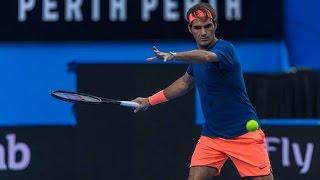 Fans flock to Federer's first Mastercard Hopman Cup practice