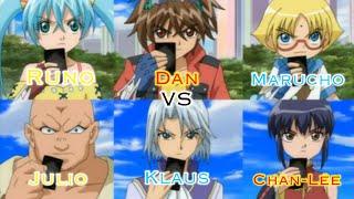 Bakugan AMV Dan, Runo, & Marucho vs Klaus, Julio, & Chan Lee